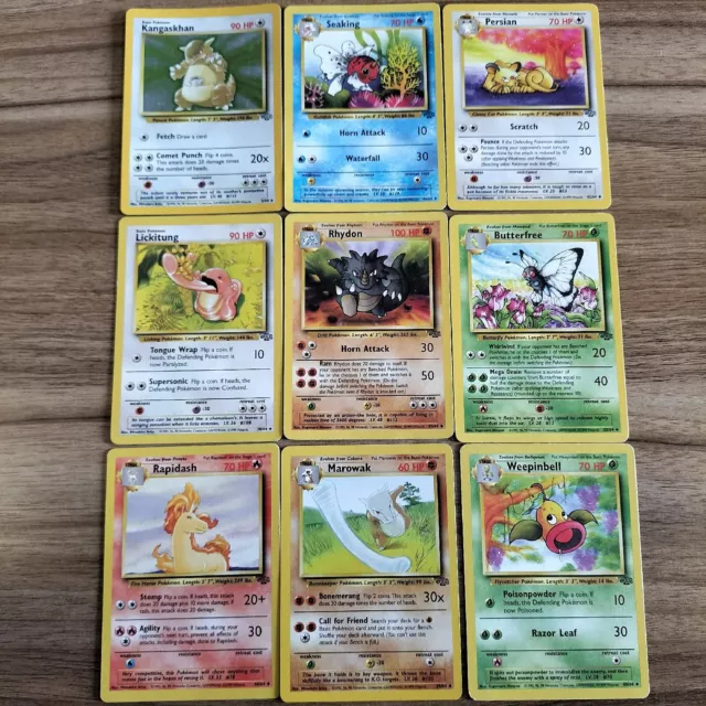 Part Complete Jungle Set - 27 Cards Pokemon and Trainer - /64 WOTC