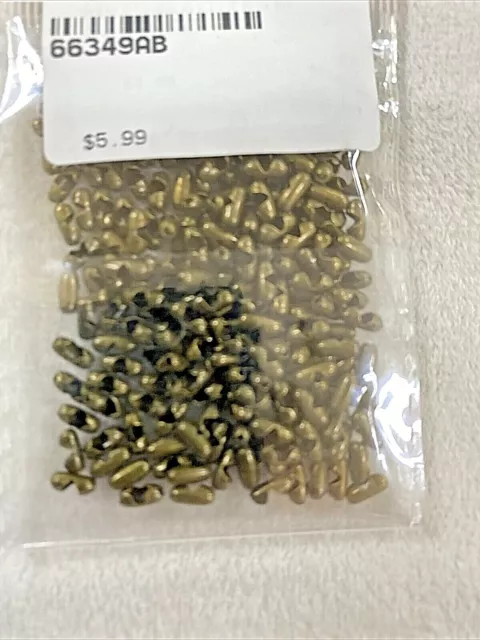 25,600- pieces ~ Antique Brass ~ 1.5mm Ball Chain Connector Clasps ~.Box 209P