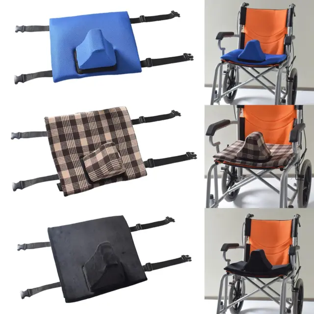 Wheelchairs Seat Cushion Mat with Straps Positioning Tool Breathable 45x41cm