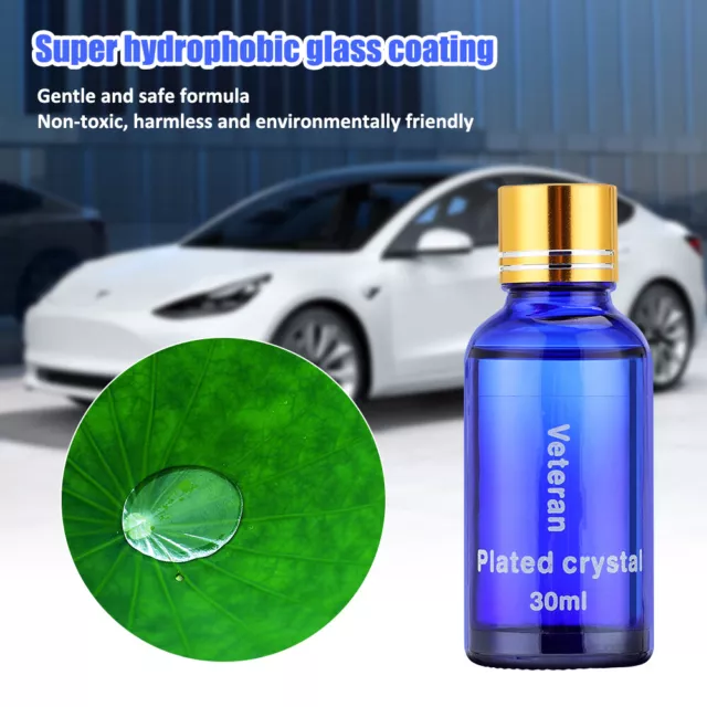 9H Nano Ceramic Car Glass Coating Liquid Hydrophobic Anti Scratch + Sponge 2