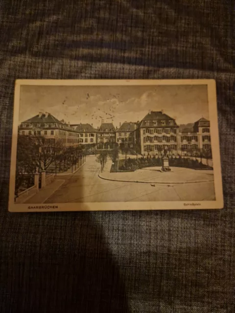 Postkarte Saarbrücken Schlossplatz