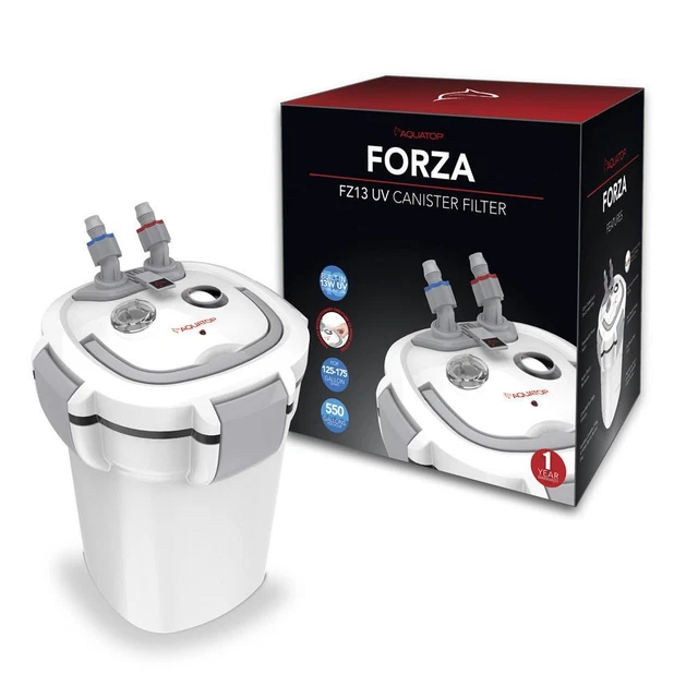 AQUATOP 550 GPH Canister Filter 13W UV FORZA FZ13