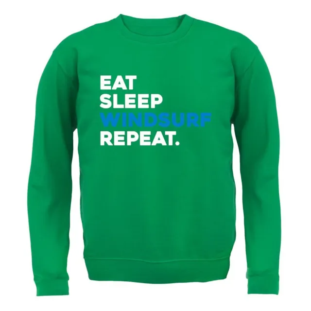 Eat Sleep Windsurf Repeat - Felpa con cappuccio/maglione adulto - Wind Surf Water Love