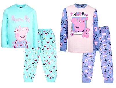 Peppa Pig Official Pyjama Set | Ages 2-8 | Long Sleeve PJs | 100% Cotton | Gift