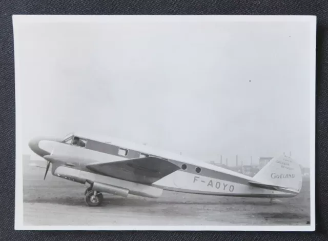 Photo avion GOELAND C445 01  Archives Georges Bélix / Caudron Renault aviation