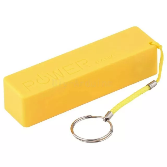 Yellow USB Power Bank Case Kit Battery Charger DIY Box Boost Module