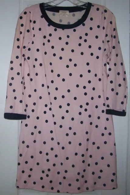 Kate Spade Dream a Little Dream Small Pink & Navy Polka Dot Nightgown Sleepshirt