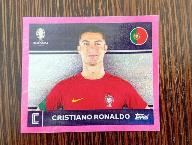 TOPPS EURO 2024 Stickers Cristiano Ronaldo Pink Swiss Edition EUR 50,68 ...