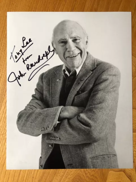 John Randolph actor 10x8 B&W signed autographed photograph