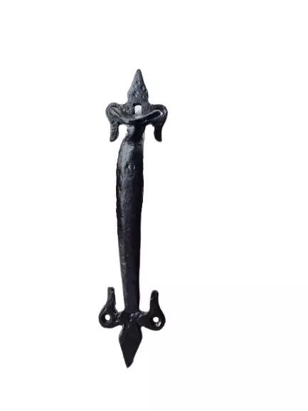 Suffolk Latch Antique Black Fleur De Lys Thumb Latch Cast Iron - Indoor/Outdoor 2