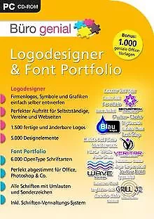 Büro genial Logodesigner & Fontportfolio von bhv | Software | Zustand sehr gut