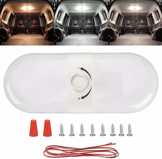 Wohnmobil Lampen LED 12V Dimmbar Deckenleuchte mit Schalter Wohnwagen für RV LKW 2