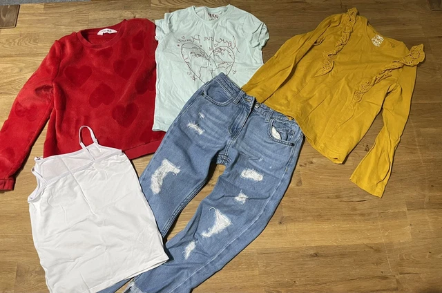 Pacchetto vestiti ragazze 7-8 anni in perfette condizioni incl. M&S denim