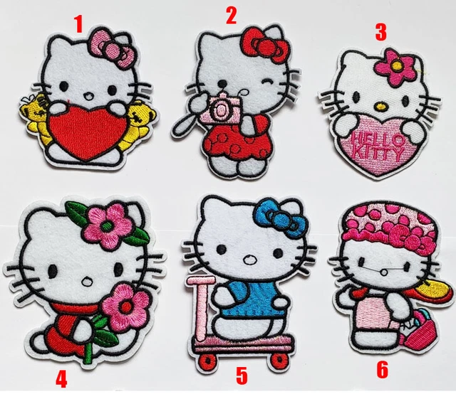 Hello Kitty Katze Marie Aufnäher Abzeichen Aufbügeln Annähen