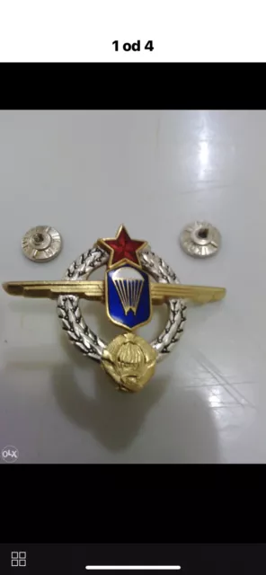 JUGOSLAWIEN Serbien Orden Fallschirmspringerabzeichen Instruktor   Siehe Bild