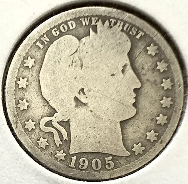 1905-O Quarter Dollar 25c Barber Quarter U.S. Coin