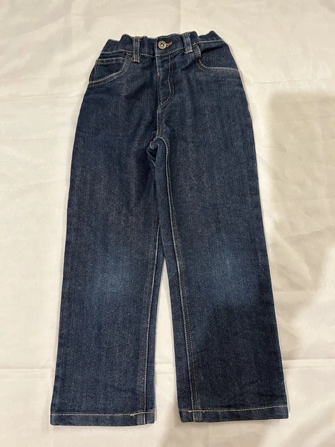Jeans blu unisex bambina età 5-6 George.