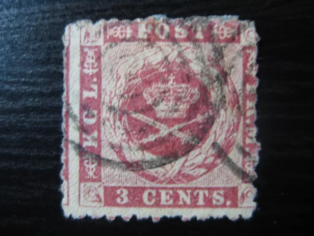 DANISH WEST INDIES Sc. #3 scarce used stamp! SCV $275.00