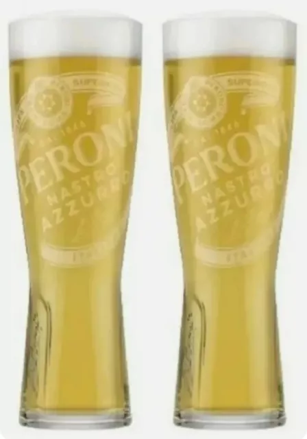 4 Peroni Signature Half Pint Glasses Brand New 100% Genuine Official