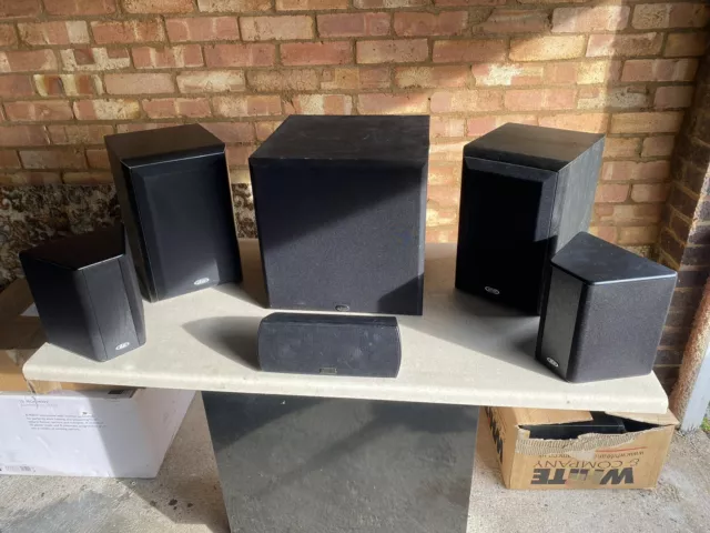 5.1 surround sound home cinema set. speaker set and subwoofer Elgar speakers