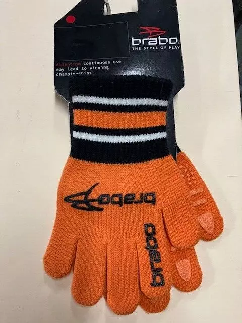 BraboField Hockey Junior Winter Gloves Orange 3180701030