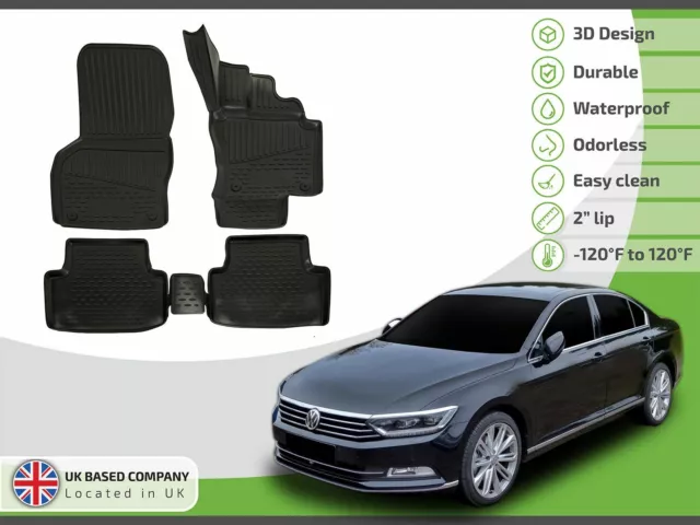 Design 3D Gummimatten Set für VW PASSAT (B8) ab 2014
