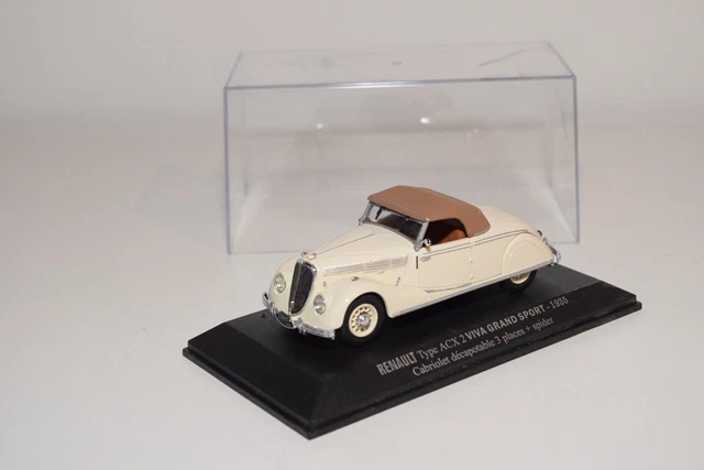 A68 1:43 Ixo Altaya Atlas Renault Type Acx 2 Viva Grand Sport 1935 Cabriolet Mib