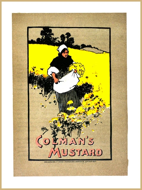 office window guess room 1901 Poster Art 'Coleman's Mustard