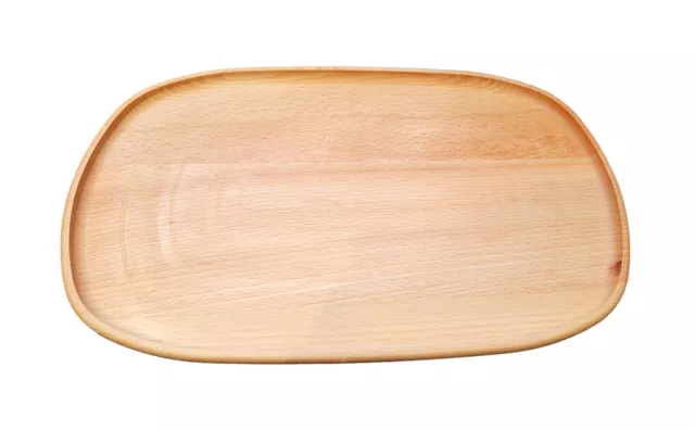 Exclusive Wooden Oak Wood Serving Tray Food Dish Kitchen Solid 31 cm