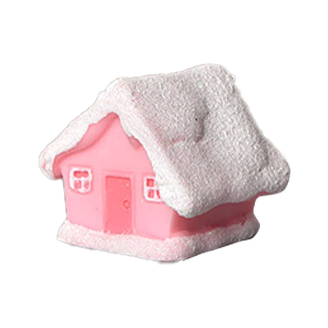 Caja de regalo figura hágalo usted mismo artesanía creativa de Navidad juguete en miniatura color vibrante