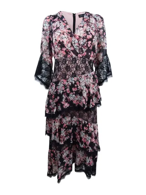 JAX Women's Lace-Trim Midi Dress