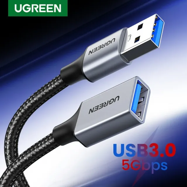 Ugreen USB 3.0 Cable Super Speed USB Extension Cable USB 2.0 Data Extender Lead