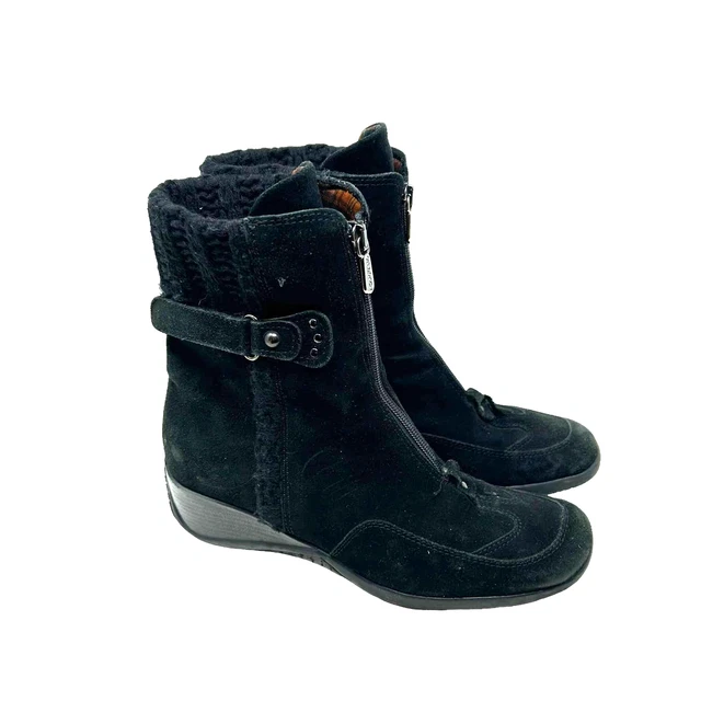 AQUATALIA MARVIN K Italy Undy US Size 7.5 Black Boots Weatherproof