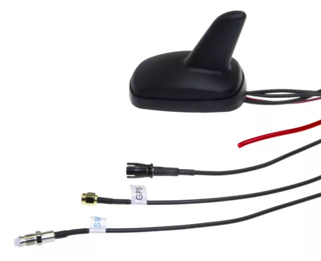 KFZ Shark Hai Dachantenne Fuß Radio GPS GSM für VW Golf 6 VI Variant Lupo Polo