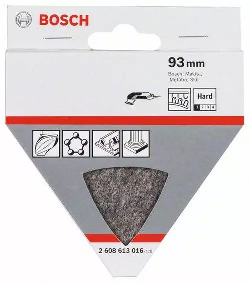 5x Bosch Fieltro de Pulido para Lijadora Triangular Y Multi Cutter,Duro,Klett , 2