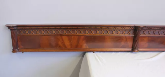 Antique Mahogany Decorative Pediment 3