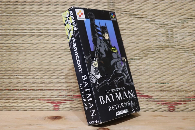 BATMAN RETURNS W/BOX manual Nintendo Super Famicom SFC Very