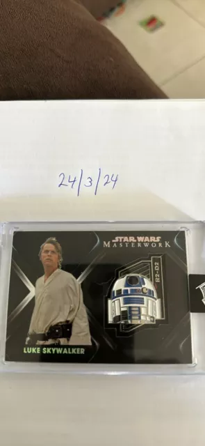 2018 star wars masterwork Luke Skywalker RRD2 Character Medallion Card