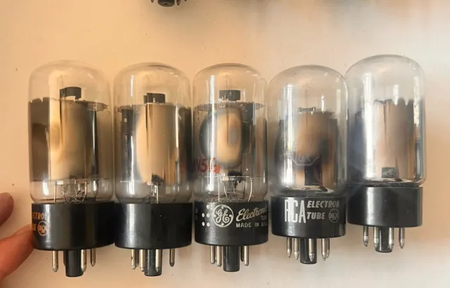 5 Vintage RCA Vacuum Tube 6AV5GAValve Radio TV Amplifier Tube