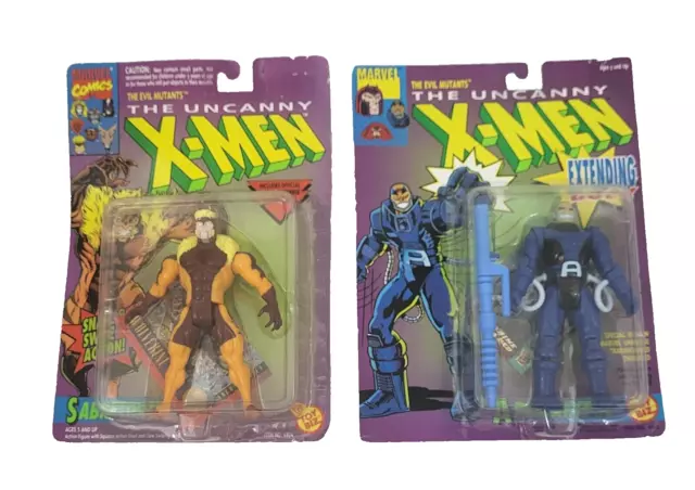 Toy Biz Marvel The Evil Mutants X-Men Sabretooth / Apocalypse Figure 1994 (NOS )