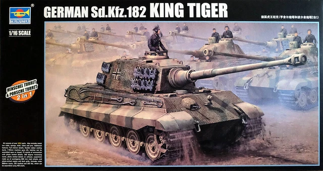GERMAN SD.KFZ.182 KING Tiger Tank Henschel Turret 1:16 Model Kit ...