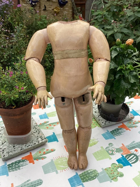 Corps De Poupée Ancienne Jumeau – 60 Cm – Fille – Pièce Rare Pour Restauration