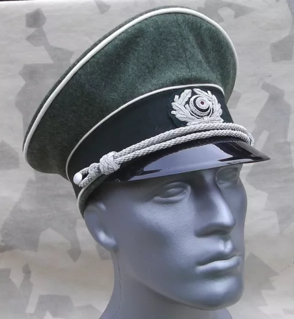 Robert Lubstein EREL Schirmmütze Wehrmacht Offizier Wolltuch Infanterie Größe 60