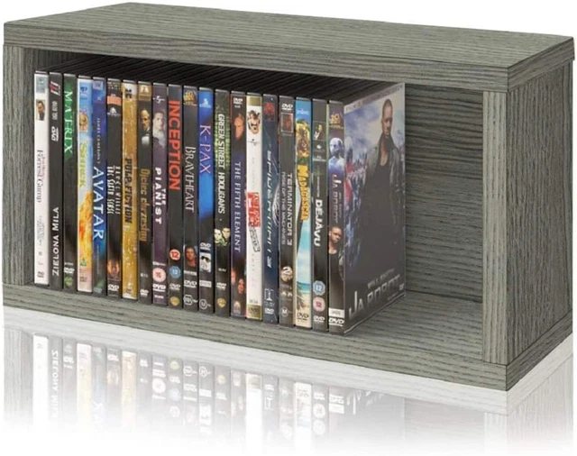 Media Storage DVD Rack Stackable Organizer For DVD Video Games CD's Blu-ray