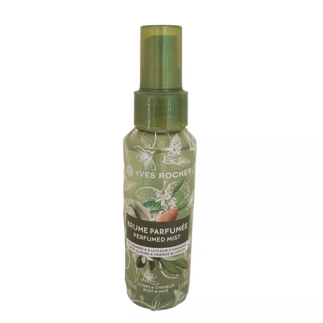 Yves Rocher Almond & Orange Blossom Perfumed Hair & Body Mist Spray 3.3 fl oz