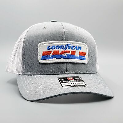 Goodyear Hat, Good year Trucker Hat, Retro Goodyear Eagle Patch, Richardson 112