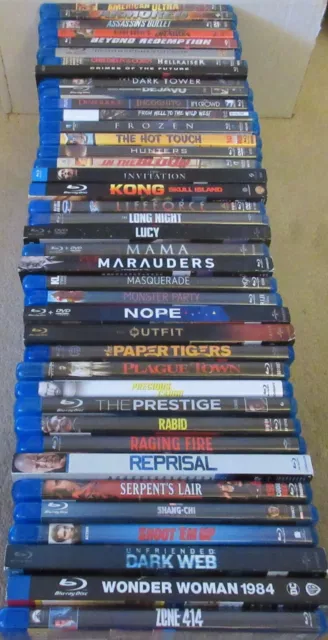 BLU RAY LOT Action Thriller Horror Sci-Fi No DVD FREE 1st Class Shipping USA🔥