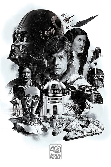 Star Wars 40th Anniversary Montaggio 61 x 91,5 cm