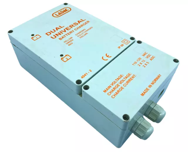 LADAC 700104 4041DU110C 2x5A 110VAC Dual Universal Battery Charger