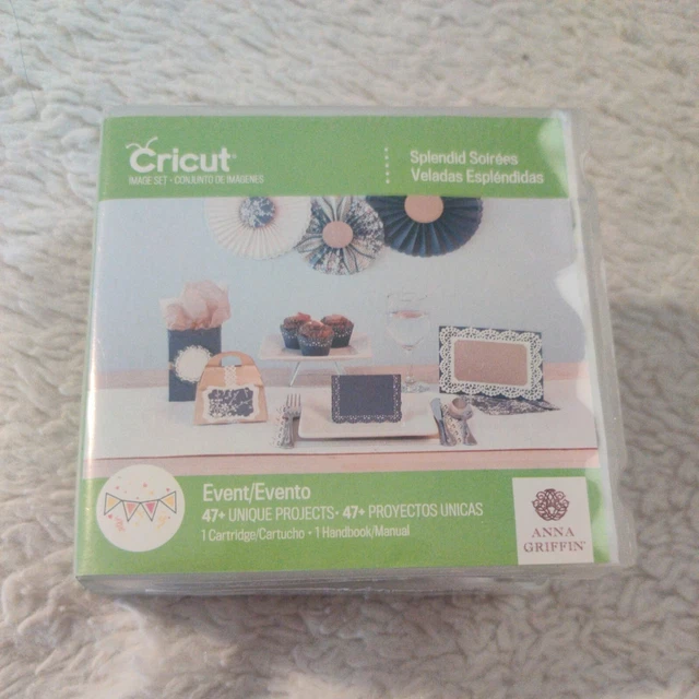 Cartucho Cricut - ANNA GRIFFIN SPLENDID SOIREES - Suavemente Usado -